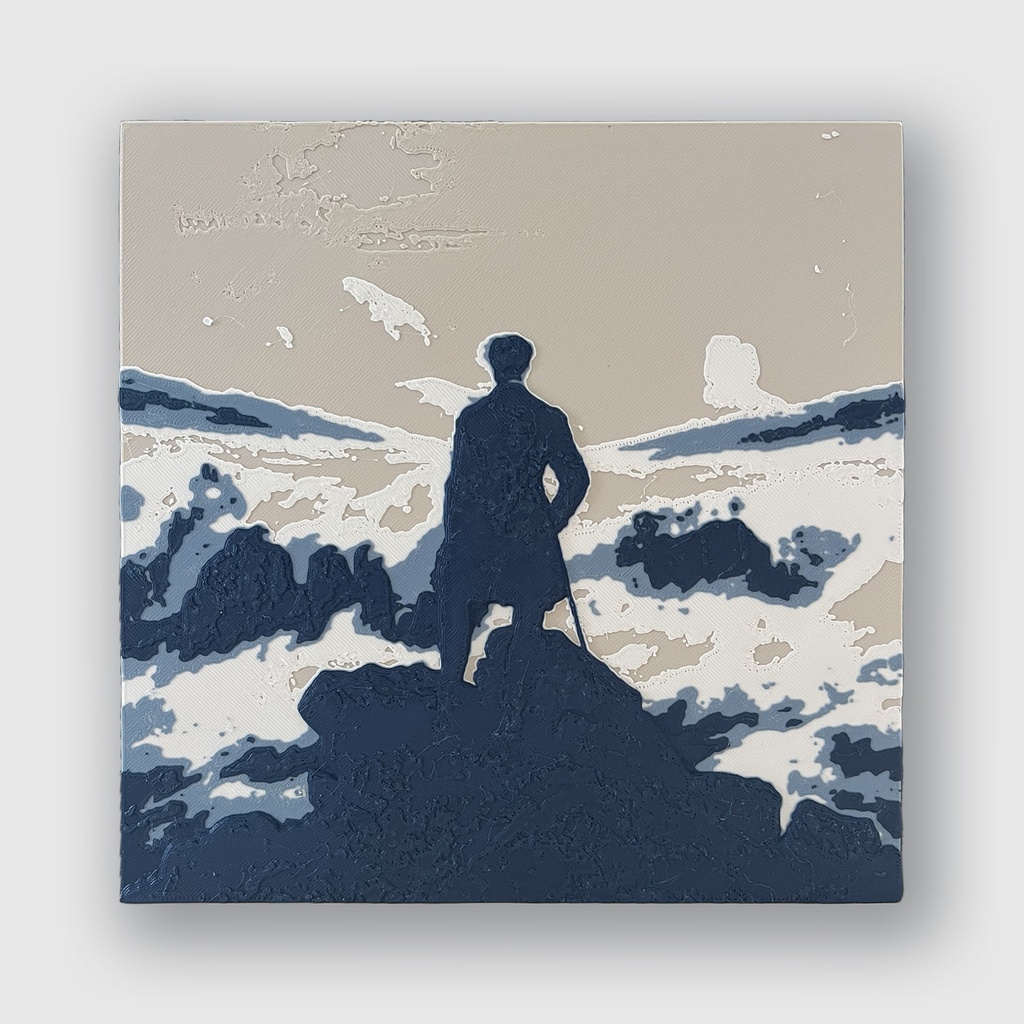 Le Voyageur contemplant une mer de nuages